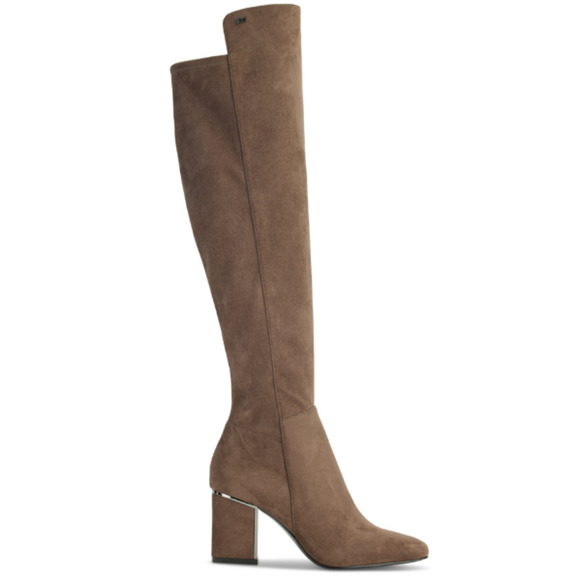 Dkny Women's Cilli Pointed-Toe Over-the-Knee Dress Boots  Size 9.5  Mushroom NWT - Picture 2 of 6